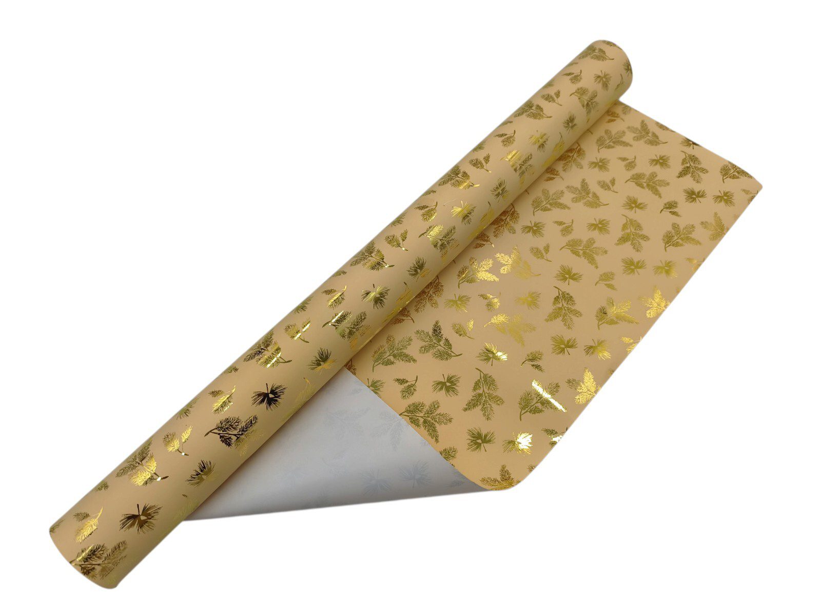 66.000229 ROLO PAPEL 70CMX25MTS COR:CREME/OURO - Image 1