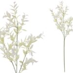 ARTIFICIAL- PE FOLHAS CHA X18 COR:BRANCO