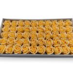 CAIXA C/50 ROSAS SABAO DIA. 5CM COR:BAUNILHA