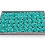 CAIXA C/50 ROSAS SABAO DIA. 5CM COR:AZUL