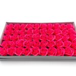 CAIXA C/50 ROSAS SABAO DIA. 5CM COR:ROSA