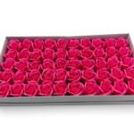 CAIXA C/50 ROSAS SABAO DIA. 5CM COR:ROSA