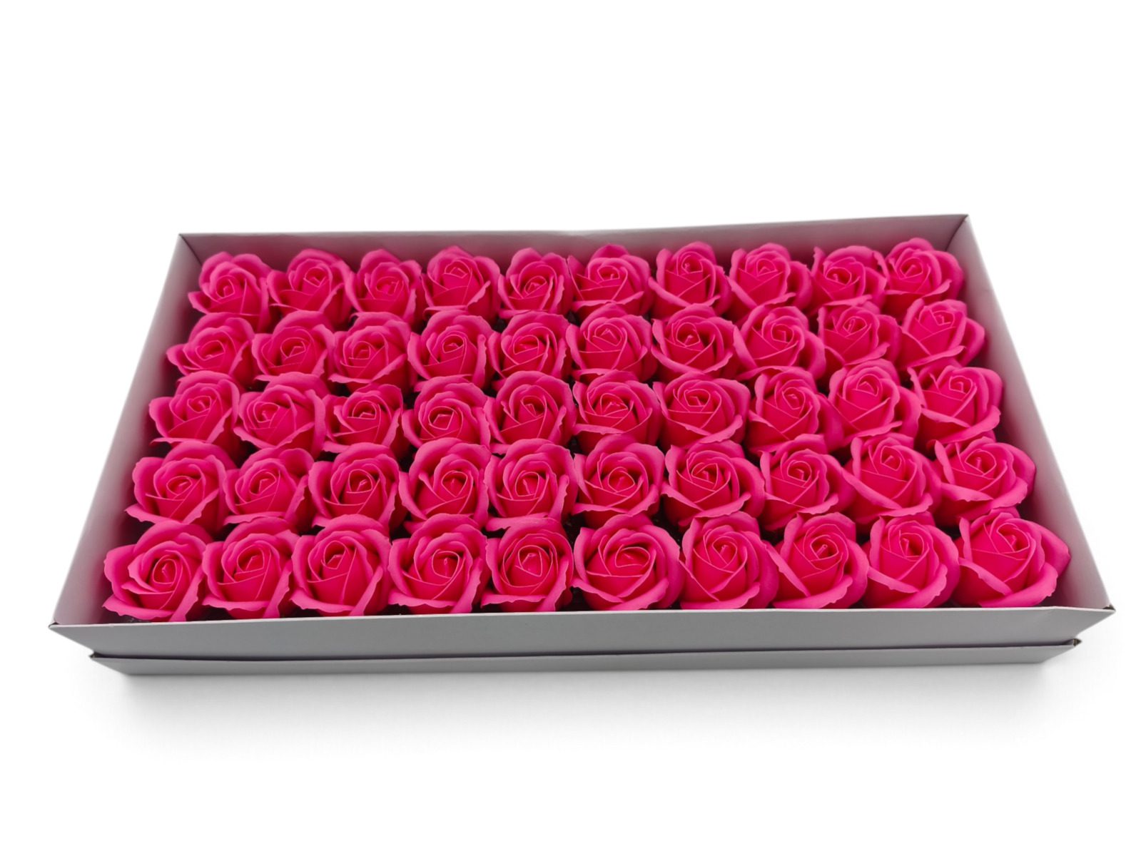 136.000033 CAIXA C/50 ROSAS SABAO DIA. 5CM COR:ROSA - Image 1