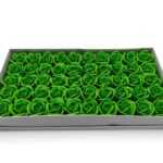 CAIXA C/50 ROSAS SABAO DIA. 5CM COR:VERDE