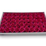 CAIXA C/50 ROSAS SABAO DIA. 5CM COR:ROSA
