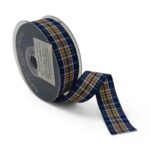 FITA XADREZ 2.5CMX20MT COR:AZUL/AMARELO