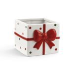 CUBO PRESENTE CERAMICA COR:BRANCO