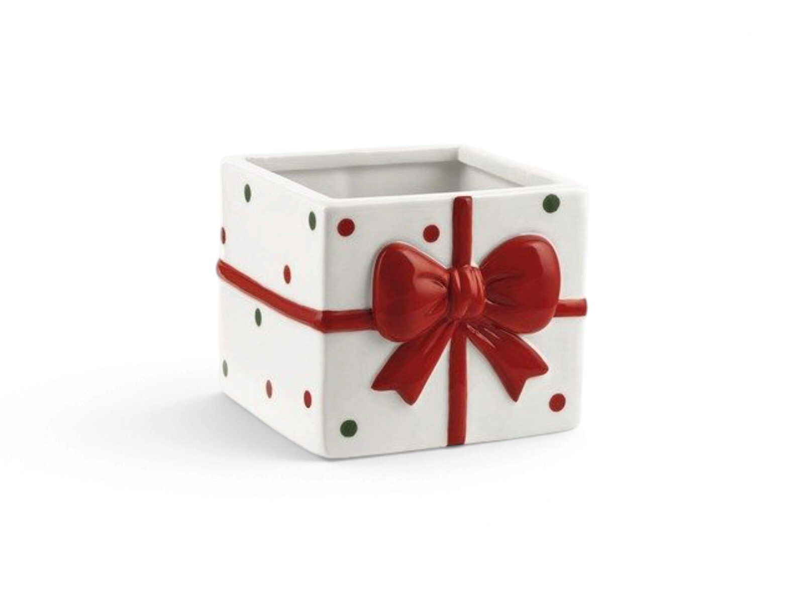 AE-52A-BI CUBO PRESENTE CERAMICA COR:BRANCO - Image 1